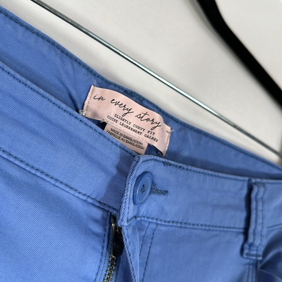 Penningtons Blue Slightly Curvy Fit Cropped Pants Size 20 - Picture 4 of 9